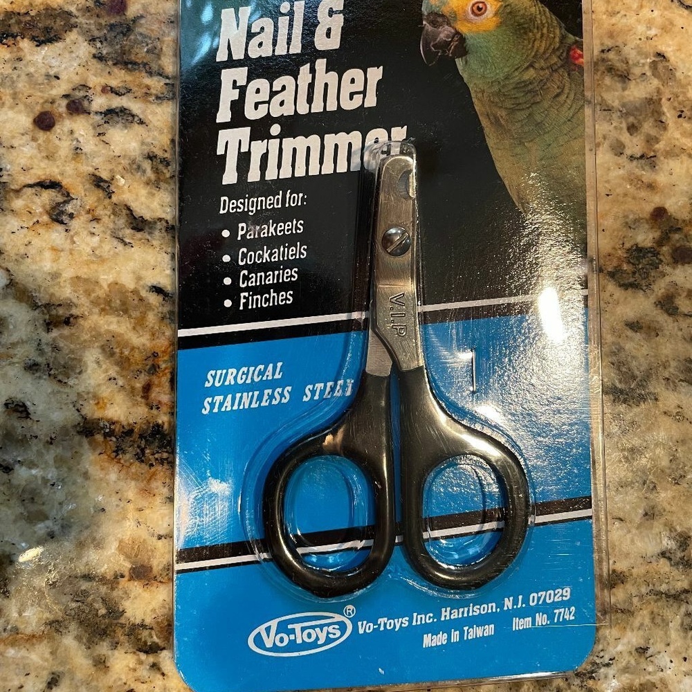 Steel Small Bird Nail Feather Clipper Trimmer Vo-Toys Votoys metal VIP